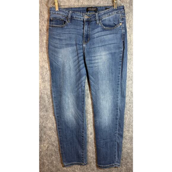 Judy Blue Mid Rise Relaxed Fit Size 31 Stretchy Blue Jeans JB82103 - Picture 1 of 10